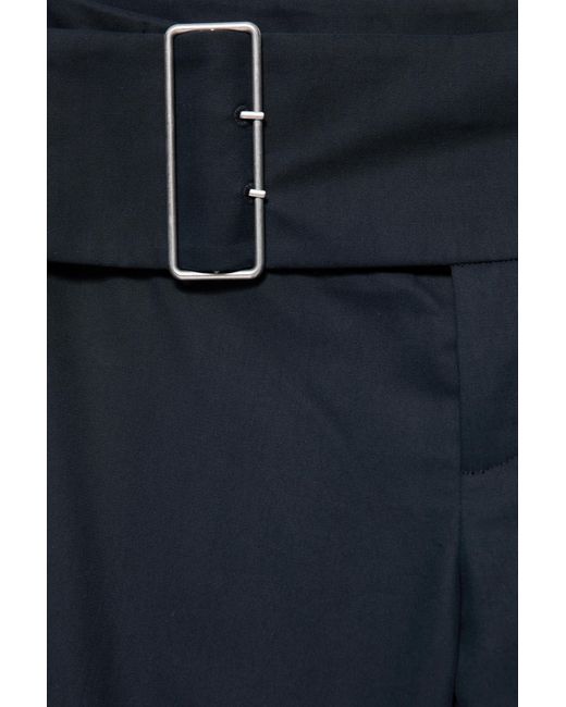 Pull&Bear Straight Broek Met Gesp in het Black