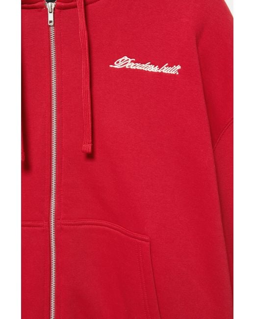 Sweat À Capuche Zippé Graphique Pull&Bear pour homme en coloris Red