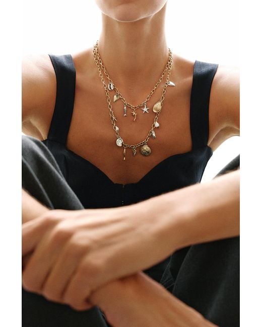 Pull&Bear White 2-Pack Of Pendant Necklaces