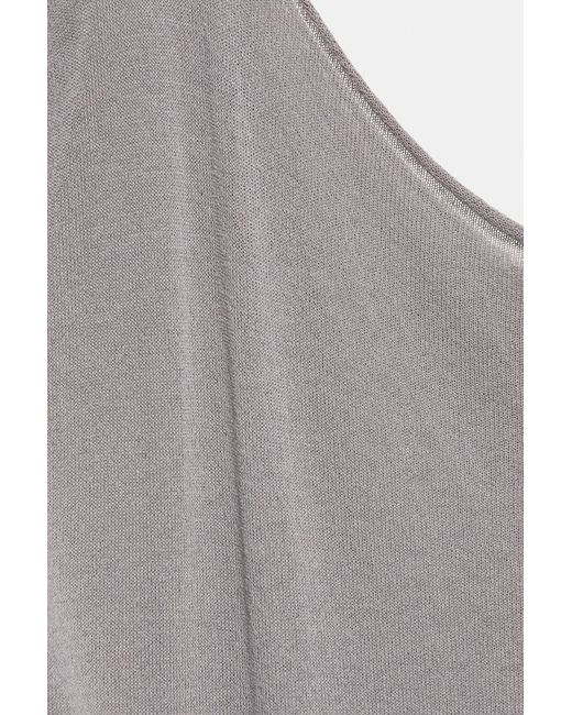 Pull&Bear Top Met Elastische Taille in het Gray