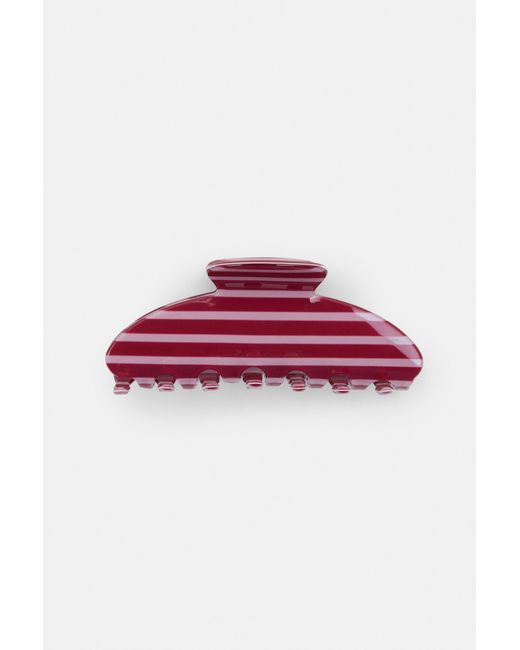Pull&Bear Red Striped Hair Clip