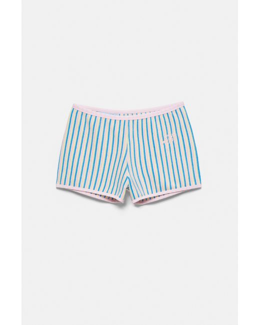 Pull&Bear Blue Pleasures X Stwd Towelling Shorts