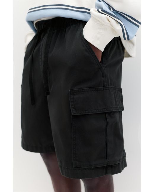 Pull&Bear Cargobermuda in het Black voor heren