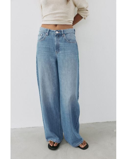 Jean Baggy Oversize Pull&Bear en coloris Blue