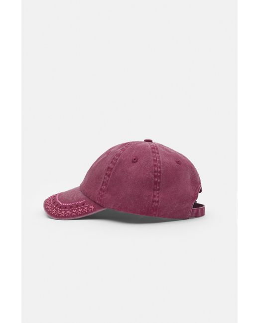 Pull&Bear Pink Bestickte Kappe