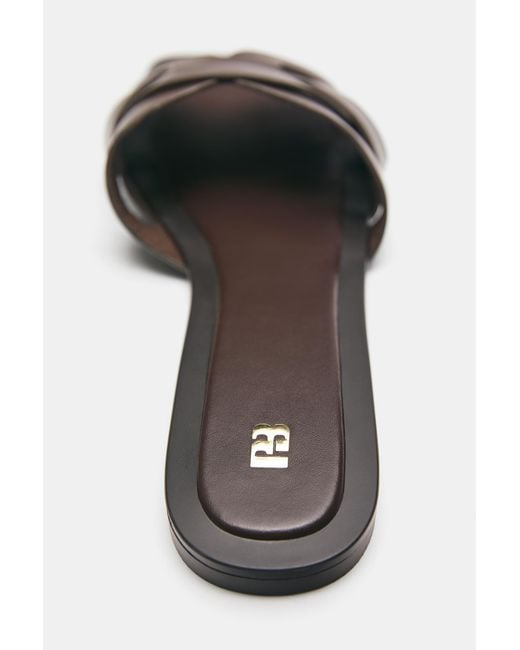 Pull&Bear Pink Flat Strap Sandals