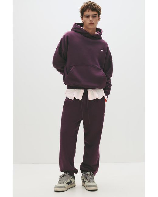 Pull&Bear Blue Stwd Tracksuit Bottoms for men