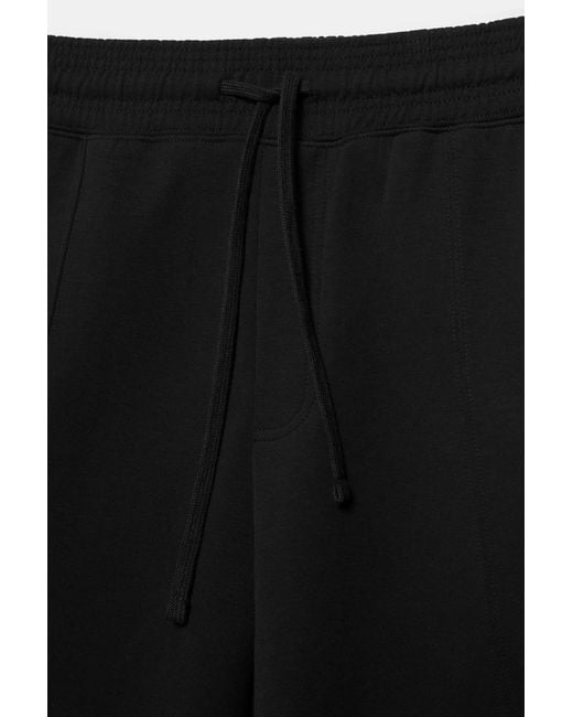 Pull&Bear Interlock Jogging Bermuda in het Black voor heren