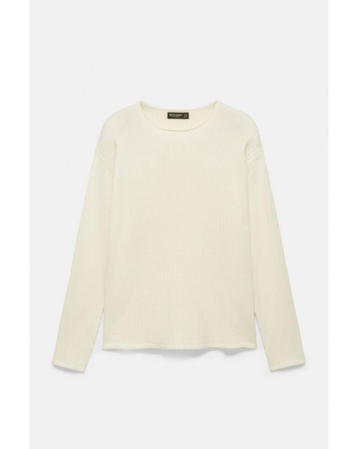 Pull&Bear Pullover Mit Lockerem Strickmuster in Gray für Herren