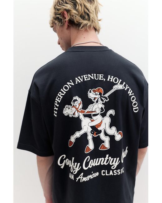 Pull&Bear Blue Goofy T-Shirt for men