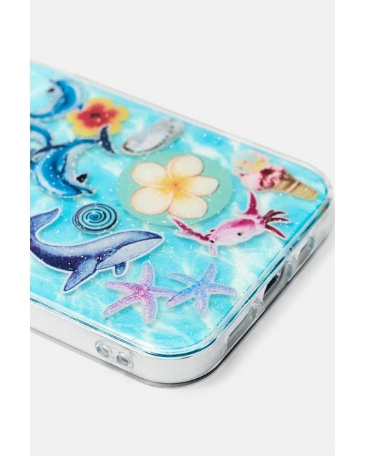 Pull&Bear Blue Sticker Iphone Case