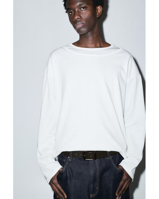 Pull&Bear Black Reversible Leather Effect Belt for men