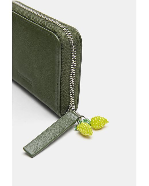 Pull&Bear Green Embellished Wallet