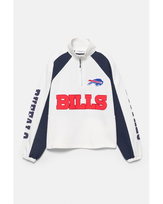 Pull&Bear Multicolor Nfl Bills Zip-Up Sweatshirt