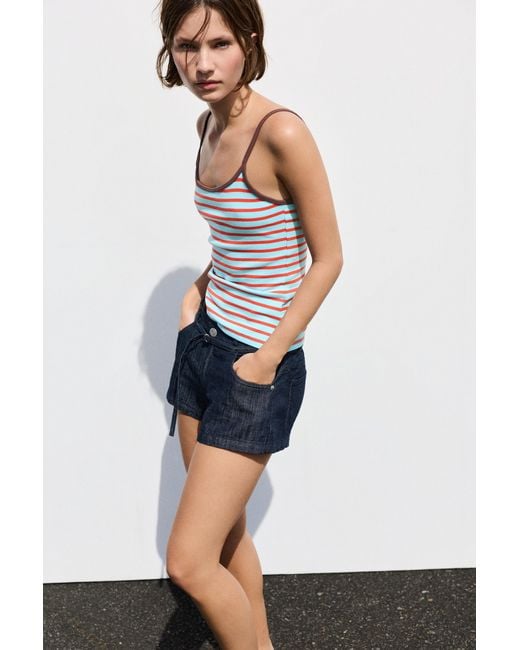 Pull&Bear White Strappy Top