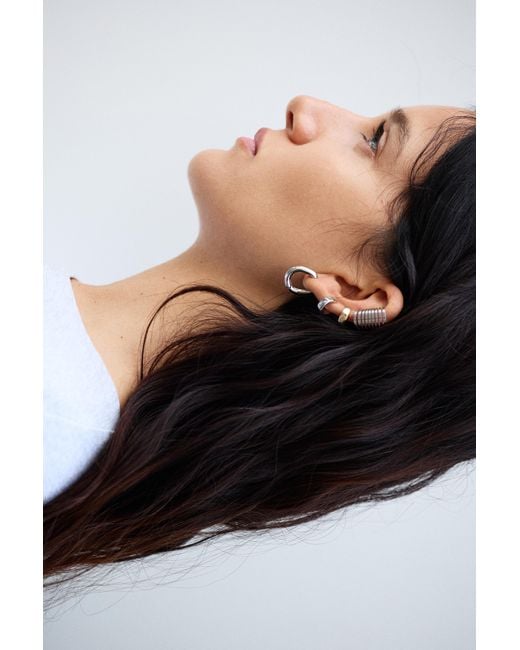 Pull&Bear White Ear Cuff Earring Pack