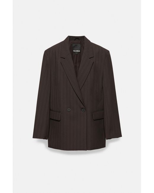 Blazer Croisé Pull&Bear en coloris Blue