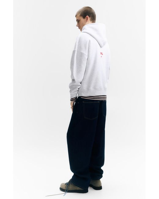 Pull&Bear Gray Stwd Studio Hoodie for men