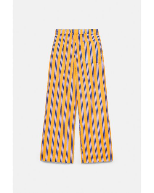 Pull&Bear Gestreepte Pyjamalook Broek in het Multicolor
