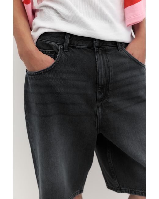 Pull&Bear Multicolor Baggy Denim Bermuda Shorts for men