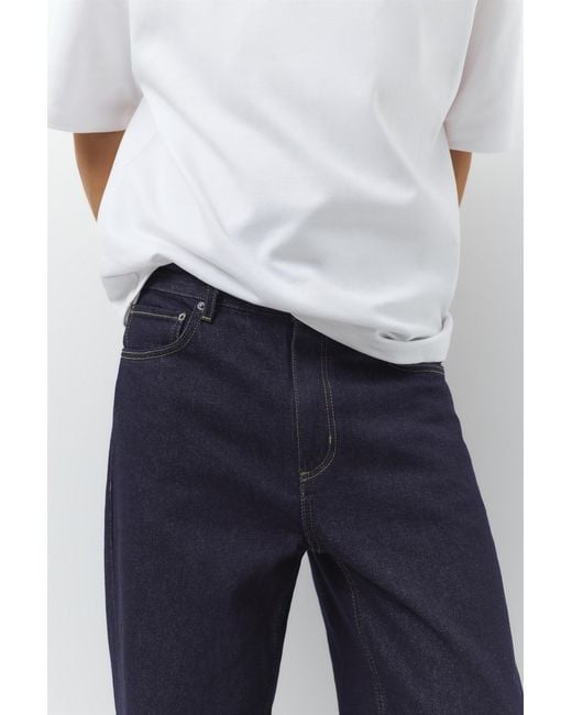 Pull&Bear Blue Baggy Jeans for men