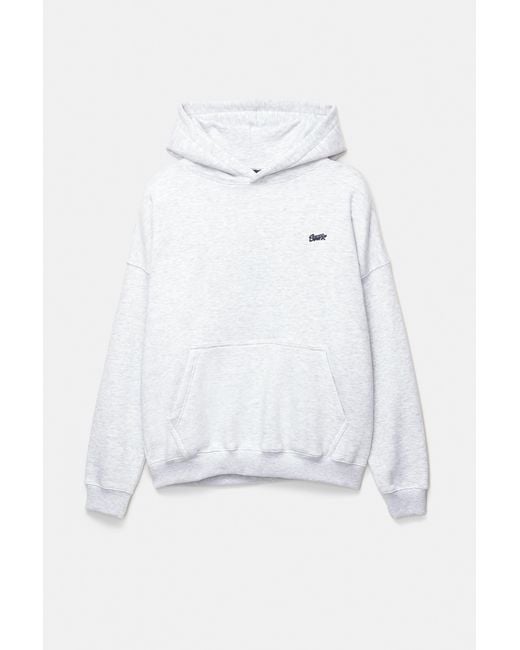 Pull&Bear Stwd Hoodie in het White voor heren