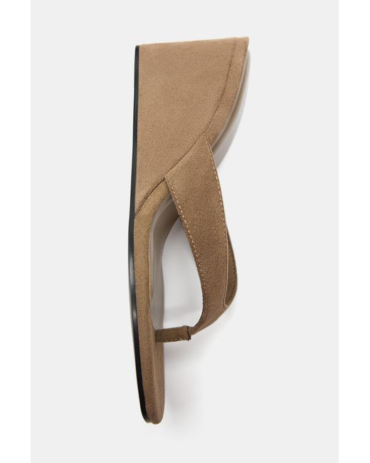 Pull&Bear White Wedge Sandals