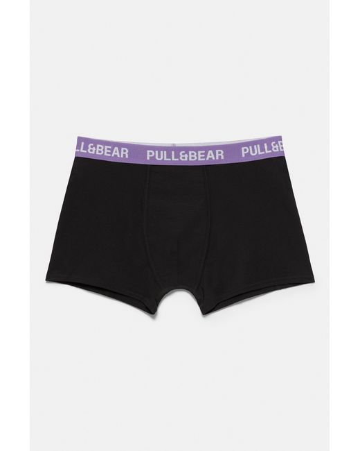 Pull&Bear Gray Pack Of 3 Boxers for men