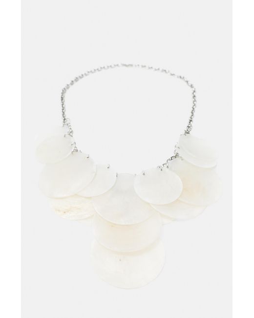 Collier Effet Nacre Pull&Bear en coloris White