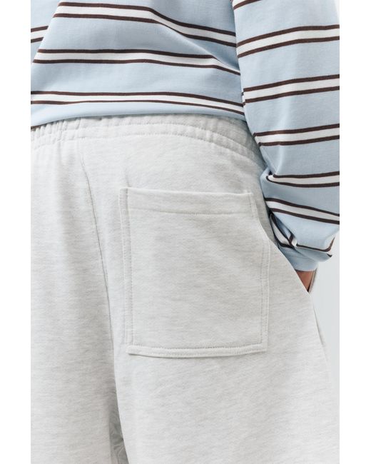 Pull&Bear Skater Joggingbermuda Met Wijde Pijpen in het Blue voor heren