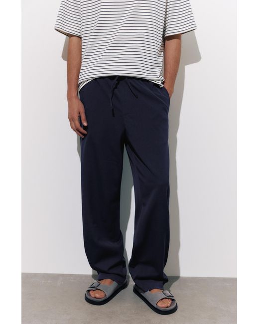Pull&Bear Gray Tailored Fit Joggers for men