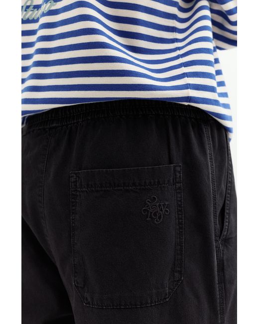 Pull&Bear Blue Denim Joggers for men