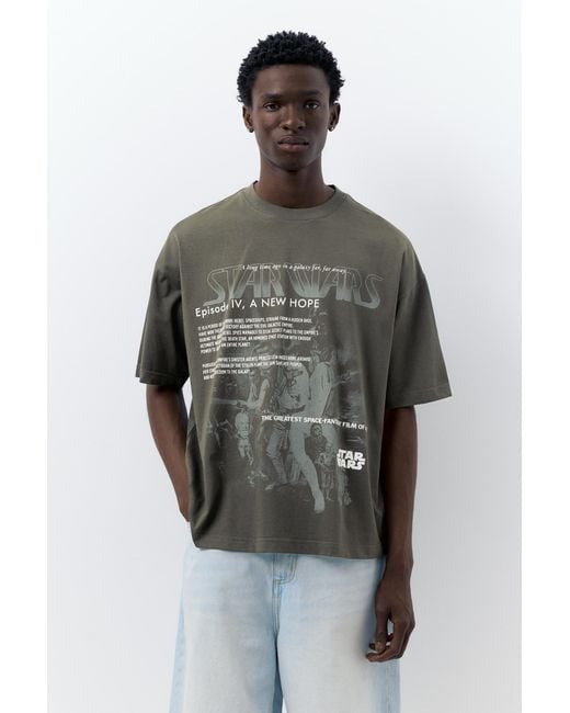 Pull&Bear Black Star Wars: Episode Iv T-Shirt for men