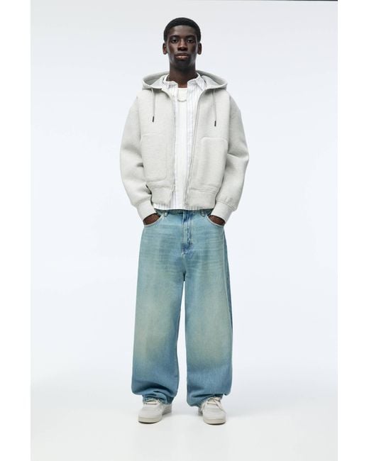 Pull&Bear Blue Super Baggy Jeans for men