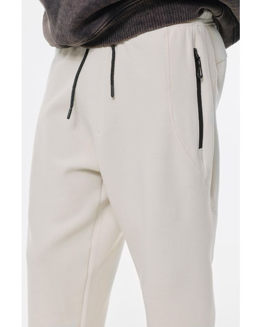 Pull&Bear Interlock-Trainingshose in Black für Herren
