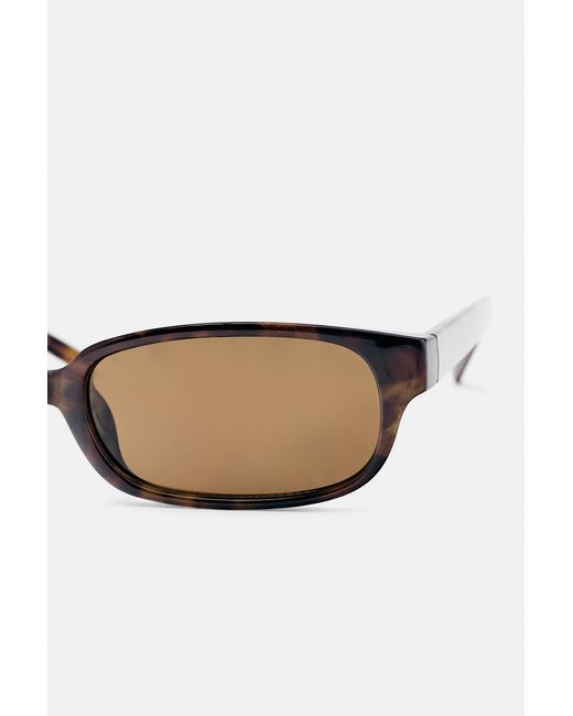 Pull&Bear White Rectangular Sunglasses