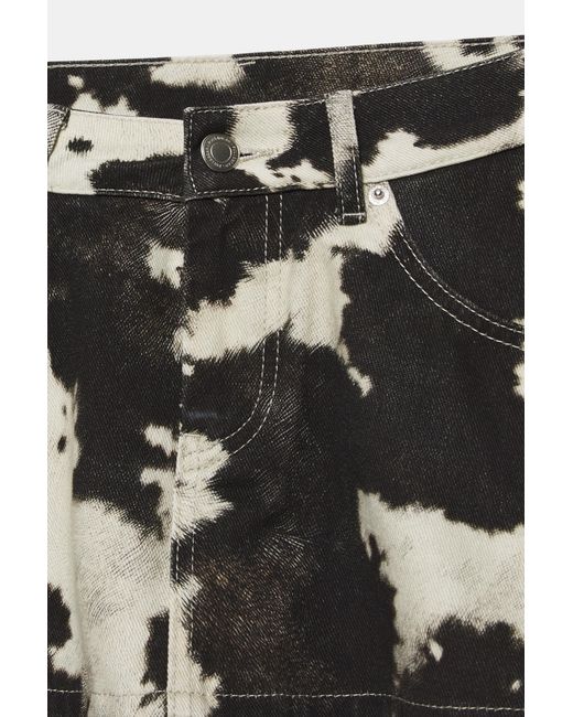 Pull&Bear Natural Cow Print Skort