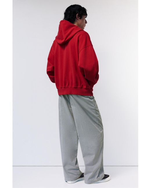Pull&Bear Joggingbroek Met Ruitprint in het Red voor heren