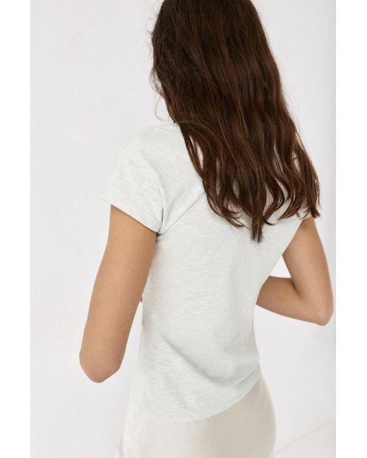 Pull&Bear Multicolor T-Shirt With Button Detail