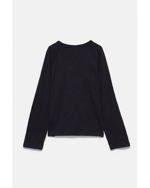 Pull&Bear Black Long Sleeve Raglan T-Shirt