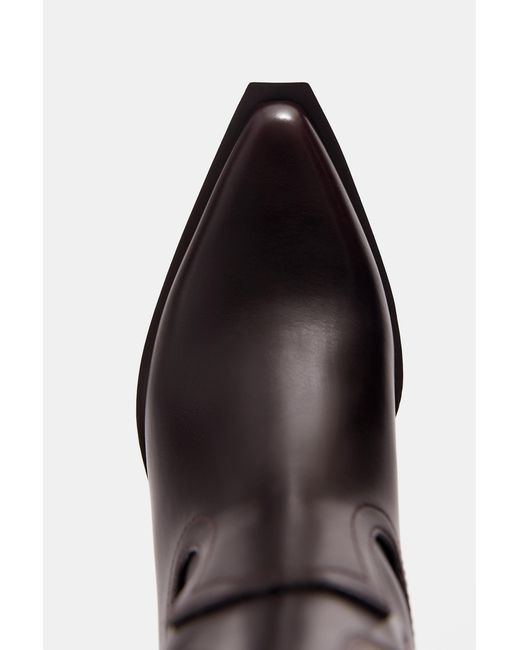 Pull&Bear Black Cowboy-Stiefel