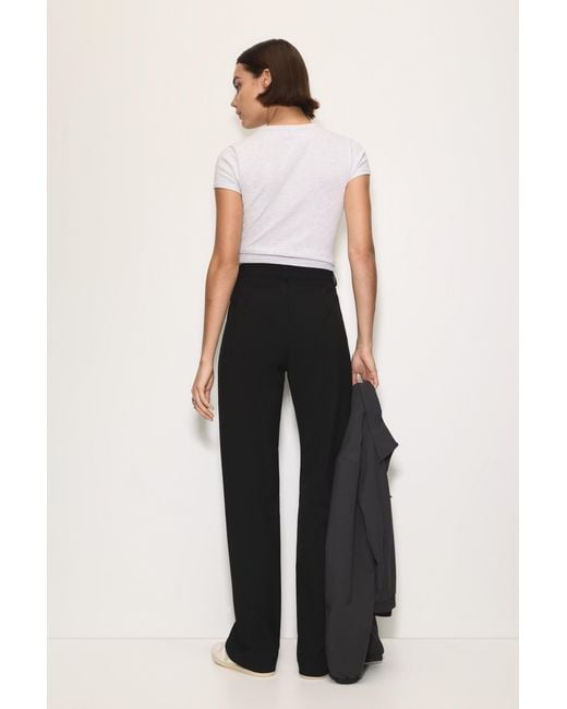 Pantaloni Eleganti Con Cucitura A Nervatura di Pull&Bear in Black