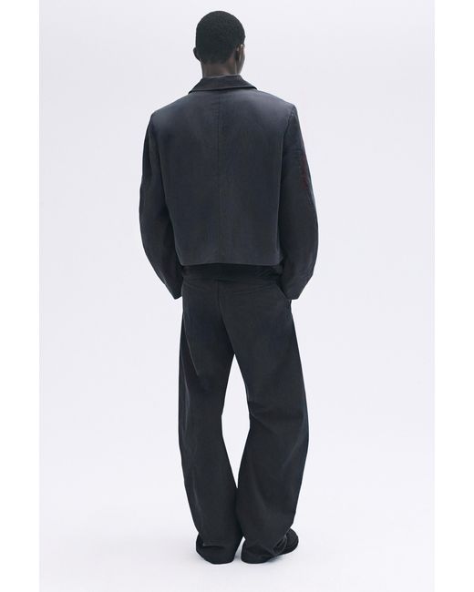 Pull&Bear Black Karoline Vitto Eyelet Blazer for men