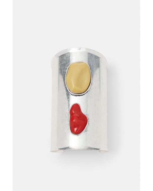 Pull&Bear White Coloured Stone Cuff Bracelet