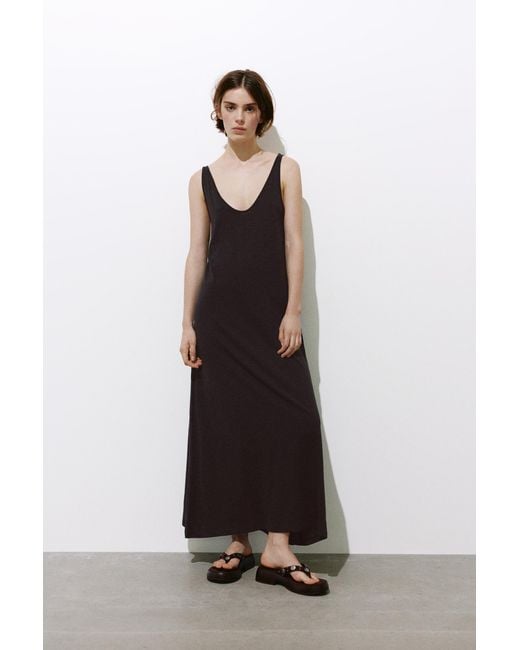 Pull&Bear Natural Strappy Midi Dress