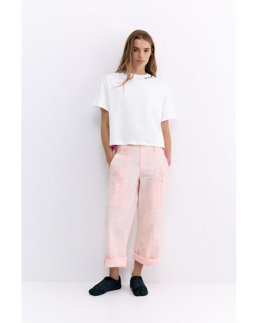 Pull&Bear Pink Oversize Pleasures X Stwd T-Shirt