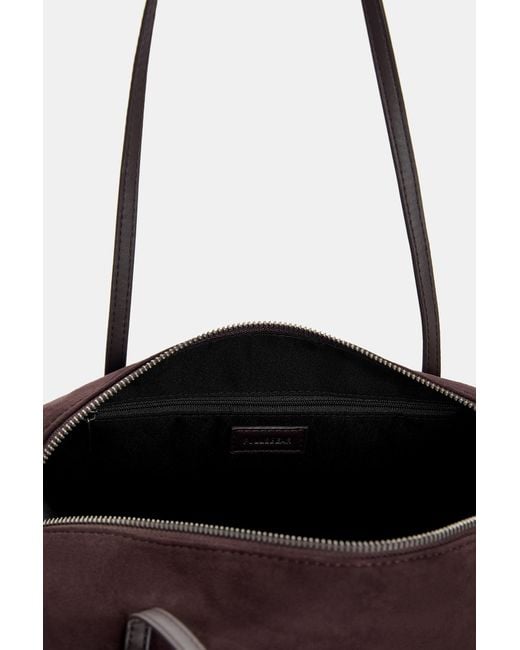 Pull&Bear Brown Schultertasche Mit Zierde