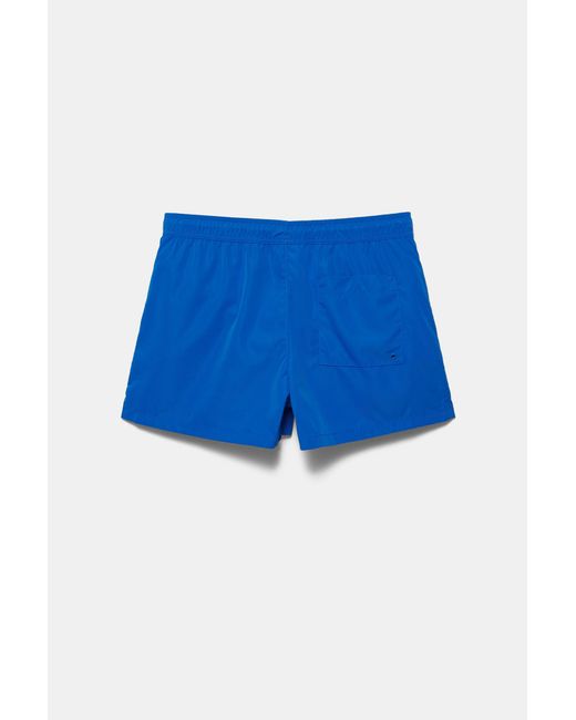 Pull&Bear Gray Basic Swimming Trunks for men