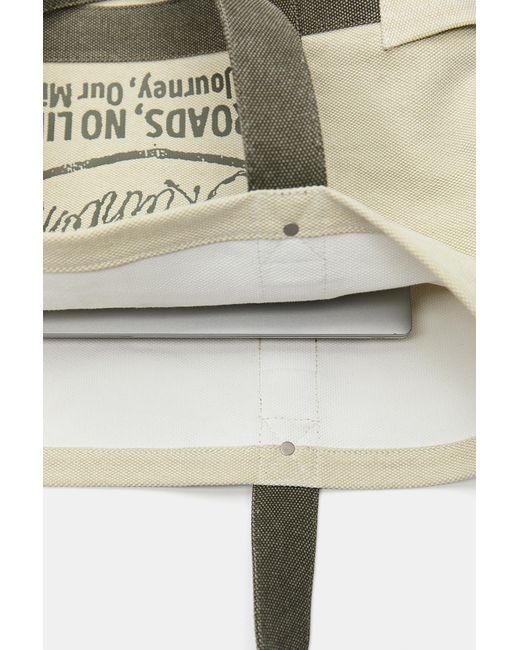 Pull&Bear Shopper Aus Canvas in Black für Herren