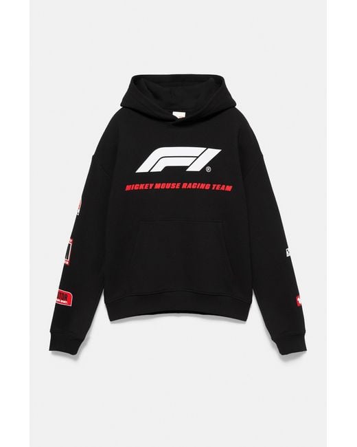 Pull&Bear Disney X F1 Capuchonsweater in het Black voor heren